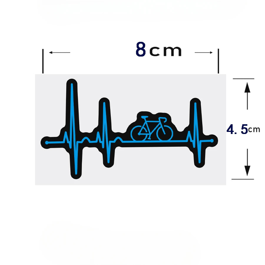 Heartbeat Bike Sticker