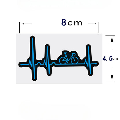 Heartbeat Bike Sticker