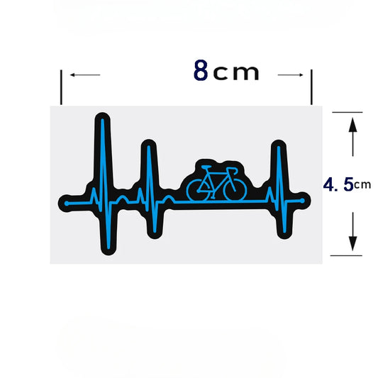 Heartbeat Bike Sticker