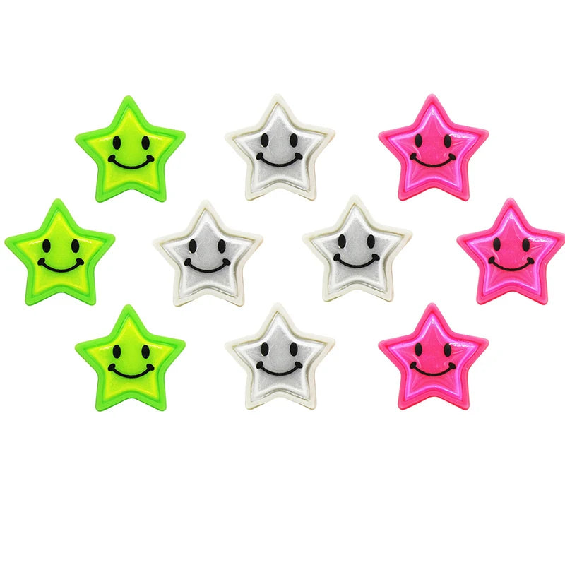 Reflective Star Spoke Decorations