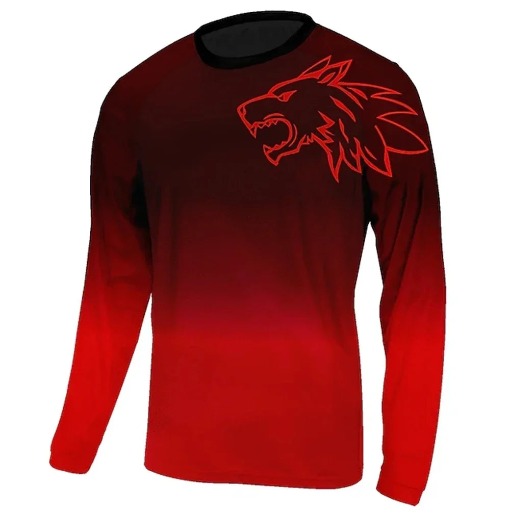 Men’s Downhill Long Sleeved Bicycle Jersey