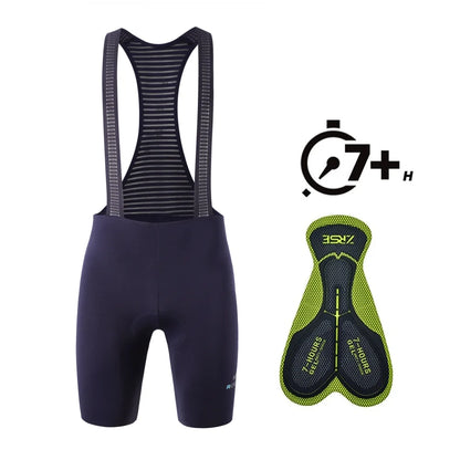 Men's Cycling Bib Shorts – 7H Pad, Breathable & 4-Way Stretch