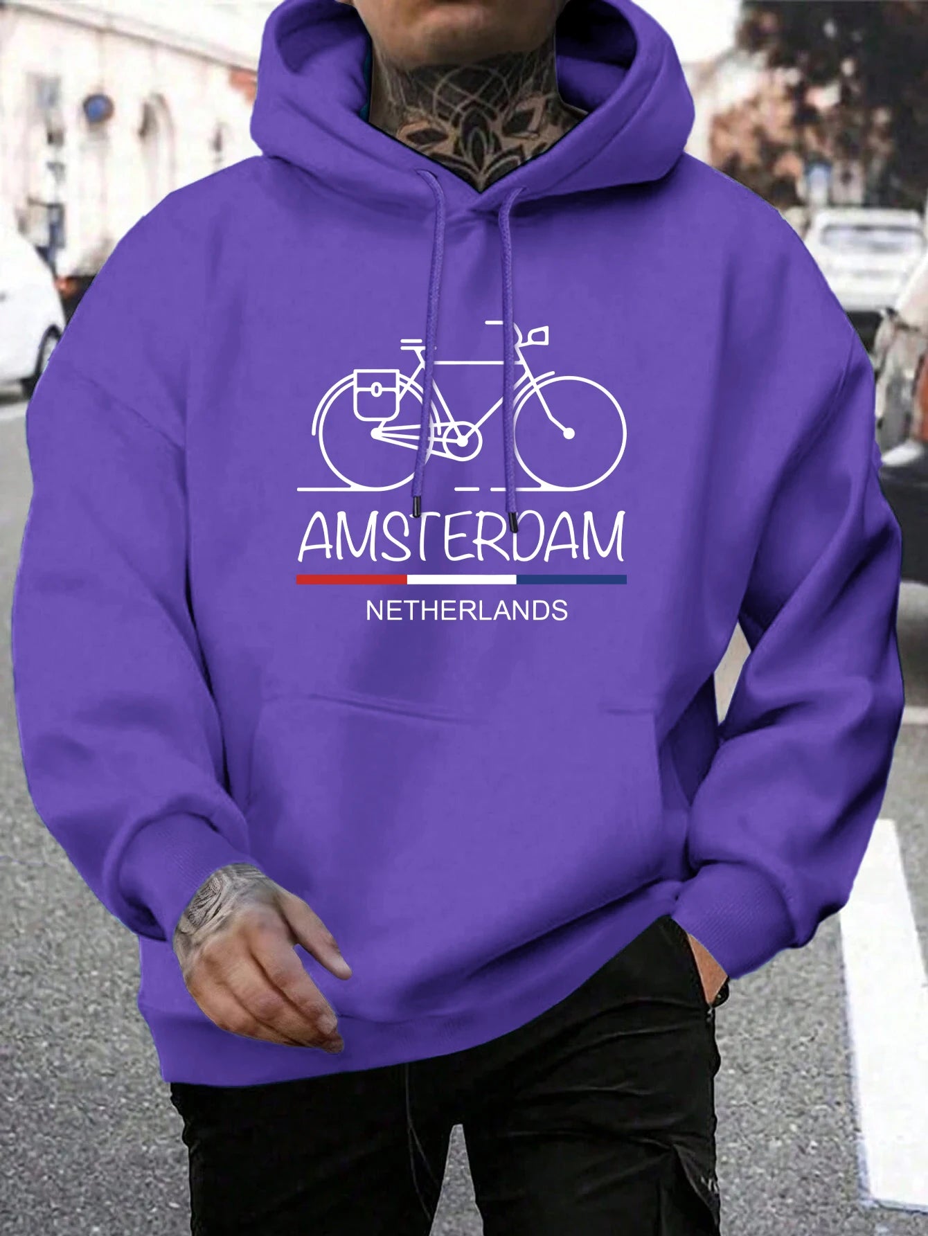 Netherlands Bike Pullover Hoodie 