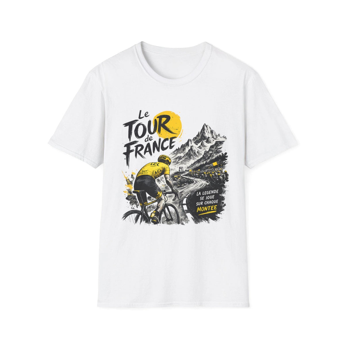 Tour de France 2026 Retro Cyclist Tee – Pure Cotton Oversized