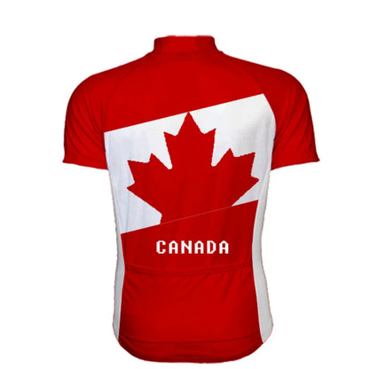 Camisa Canadá Manga Curta Ciclismo 