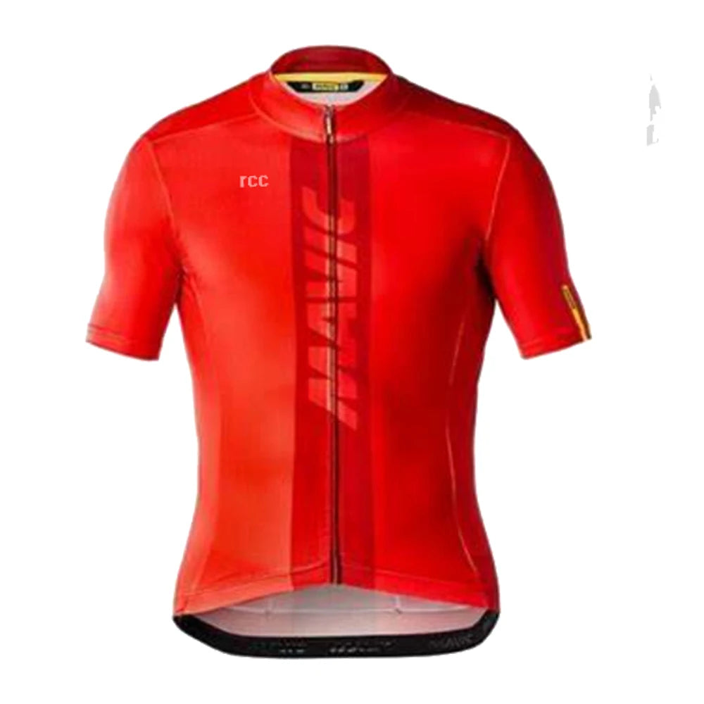 Men’s Cycling Jersey Short Sleeve – Breathable Full Zip Road MTB