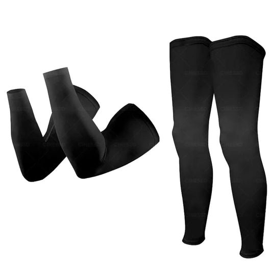 Manguitos y calentadores de piernas para bicicleta UV