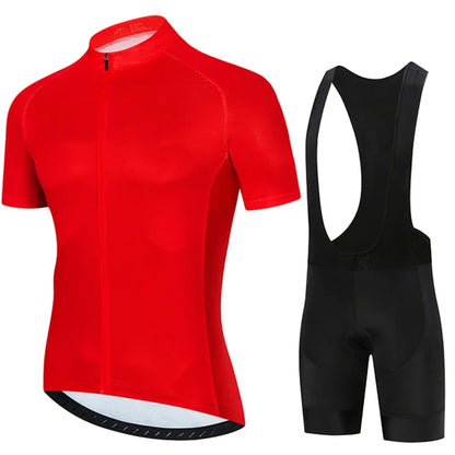 Cycling Jersey and Bib Shorts Set 