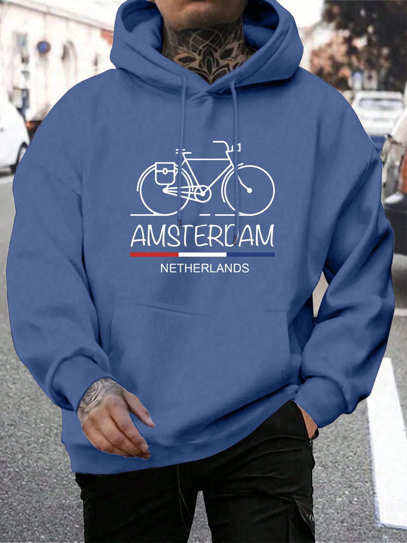Netherlands Bike Pullover Hoodie 