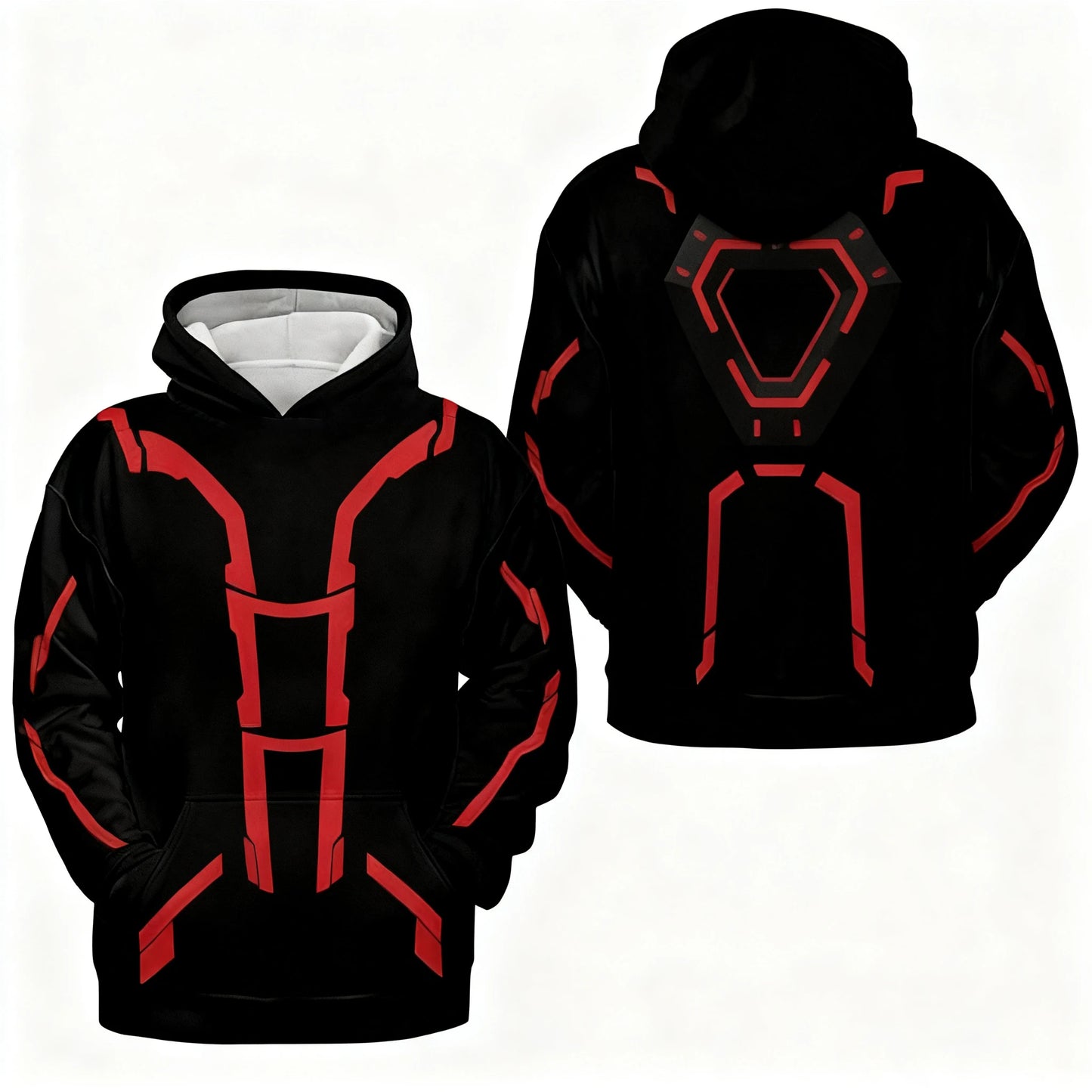 Light Cycle Themed Men's Hoodie