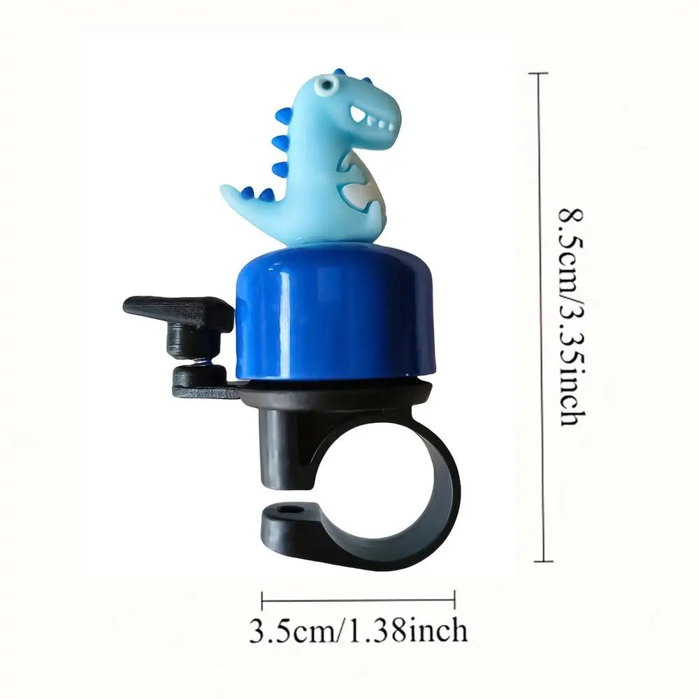 Dinosaur Kids Bike Bell – Loud Metal Horn | Blue, Pink & Yellow