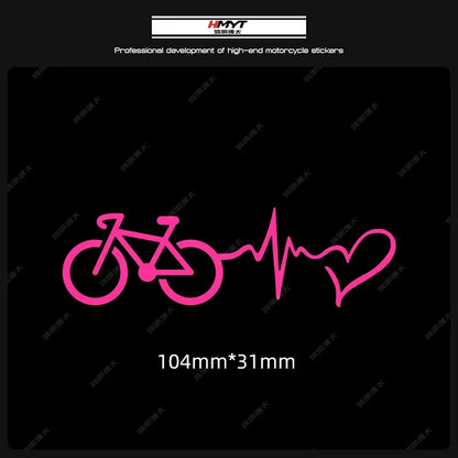 Adesivi per biciclette con battito cardiaco 