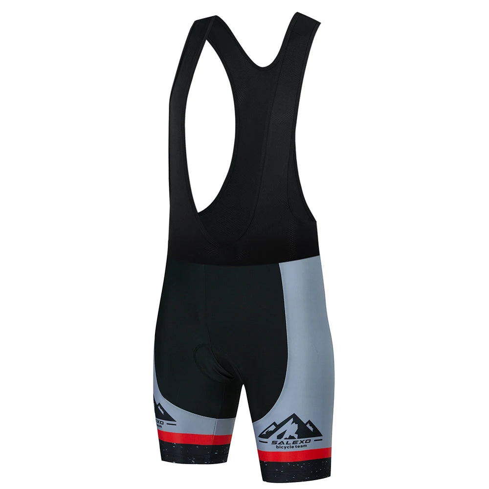Men’s Cycling Bib Shorts – 19D Gel Pad, Quick-Dry