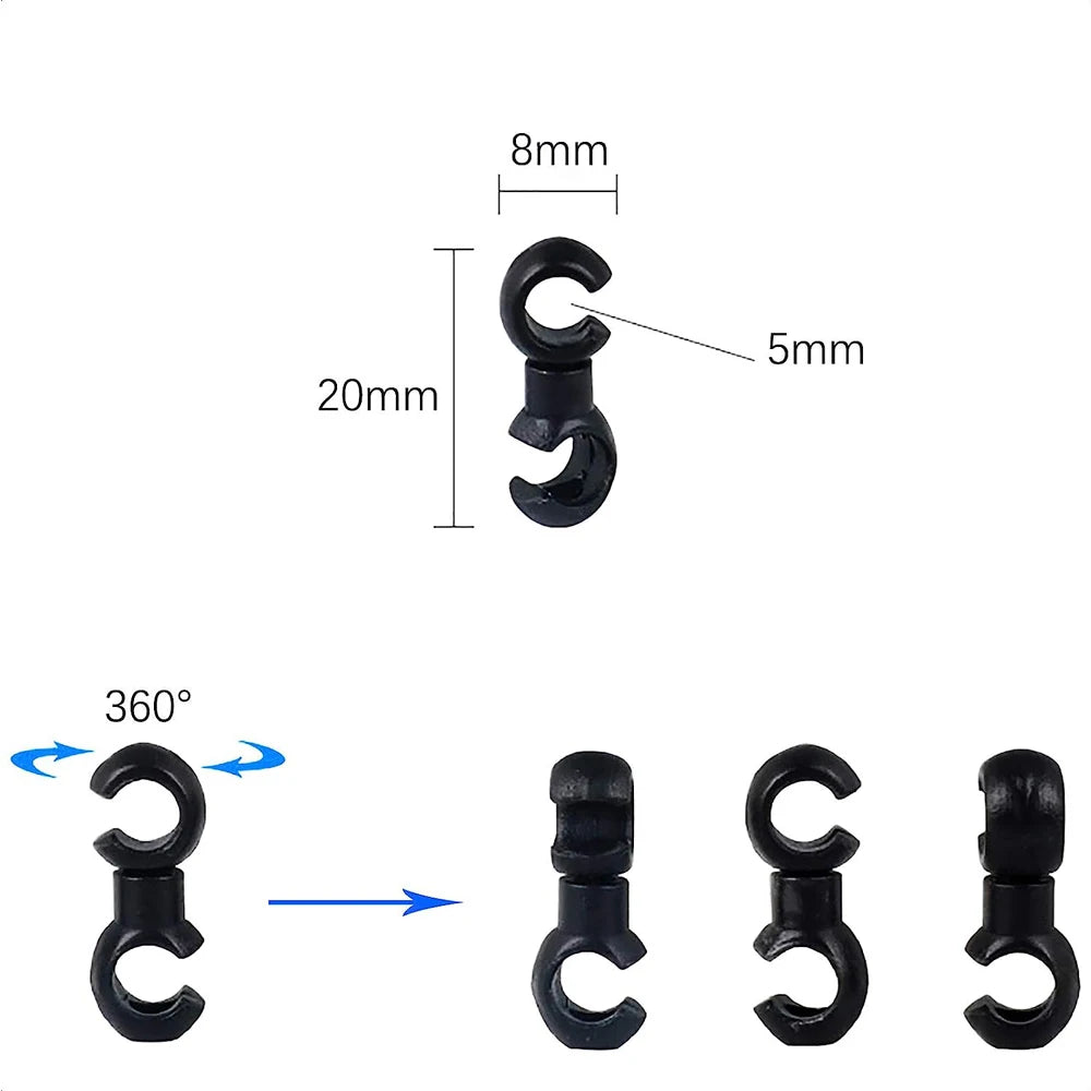 10Pcs Bike Brake Cable Housing Clip