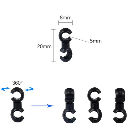 10Pcs Bike Brake Cable Housing Clip