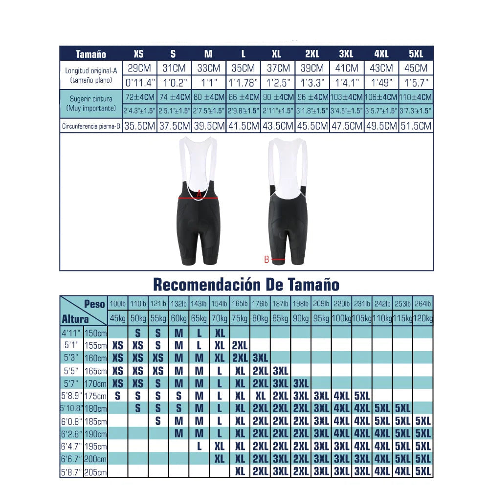 Cycling Bib Shorts with 5D Gel Pad 