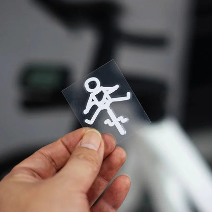 Decalcomania del ciclista minimalista