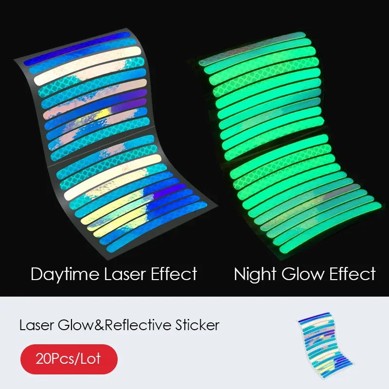 20/40pcs Bicycle Reflective Sticker for Wheels 