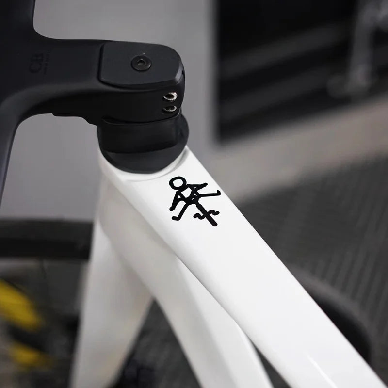 Decalcomania del ciclista minimalista