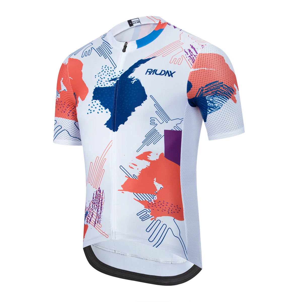 Men’s Short-Sleeve Cycling Jersey – 3 Rear Pockets, Silicone Grip & Sublimation Print