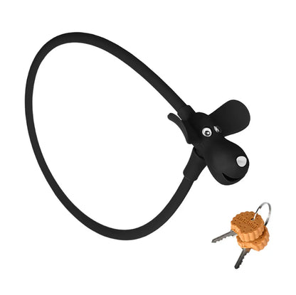 Portable Steel Ring Bike Lock with Key – Anti-Theft Bicycle Security