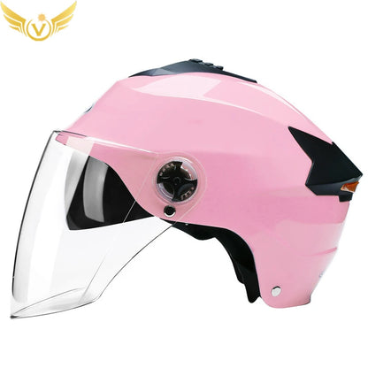 Dual Lens LED Motorcycle Helmet
