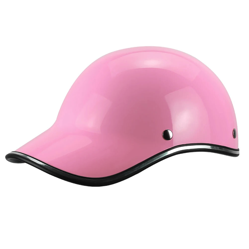 Vintage Low-Profile Motorcycle Half-Helmet