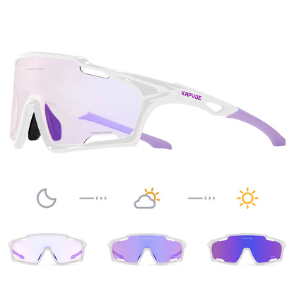 Light-Adaptive Cycling Glasses