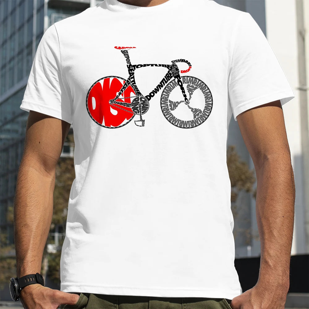 Magliette per bicicletta con parole anatomiche per bici