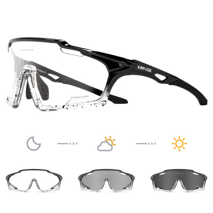 Light-Adaptive Cycling Glasses