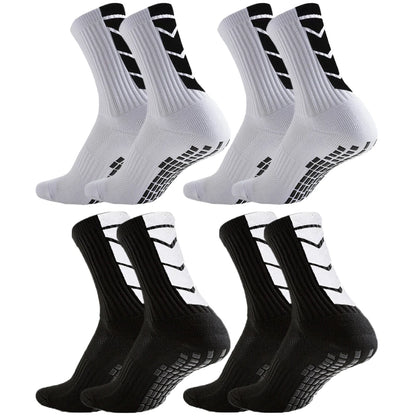 4 Pair Shockproof Non-Slip Grip Socks