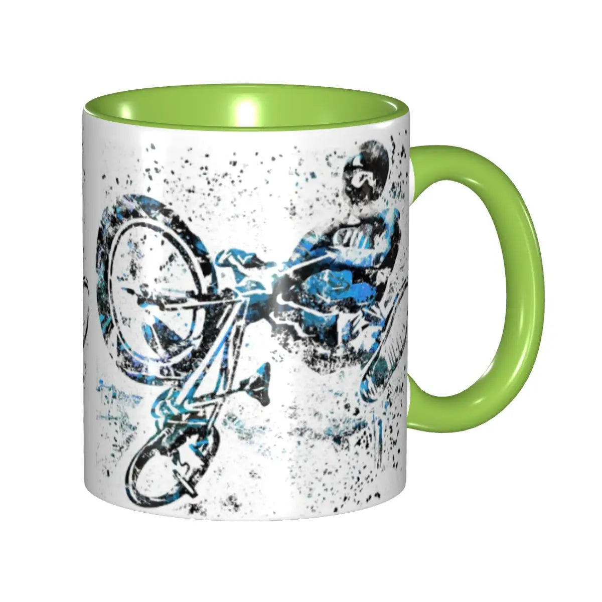 BMX Rider Ceramic Coffee Mug – Cycling Gift