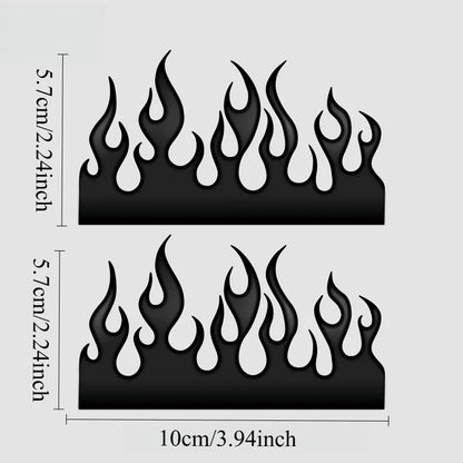 2pcs Flame Bike Sticker DIY 