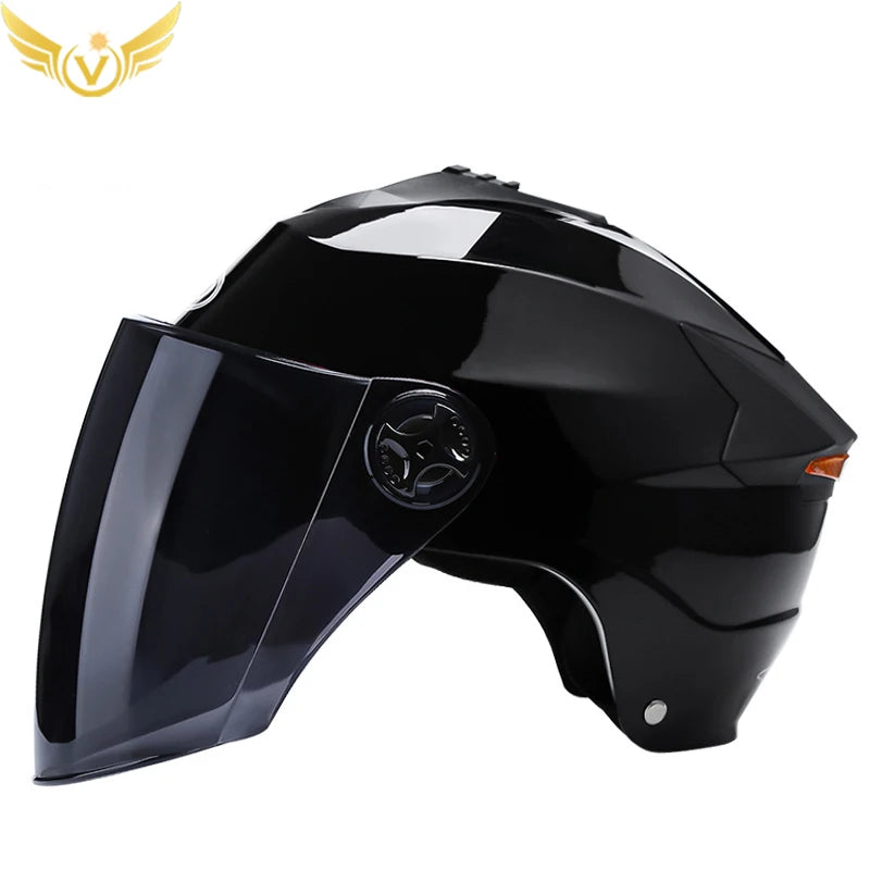 Dual Lens LED Motorcycle Helmet