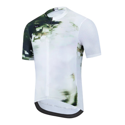 Men’s Short-Sleeve Cycling Jersey – 3 Rear Pockets, Silicone Grip & Sublimation Print