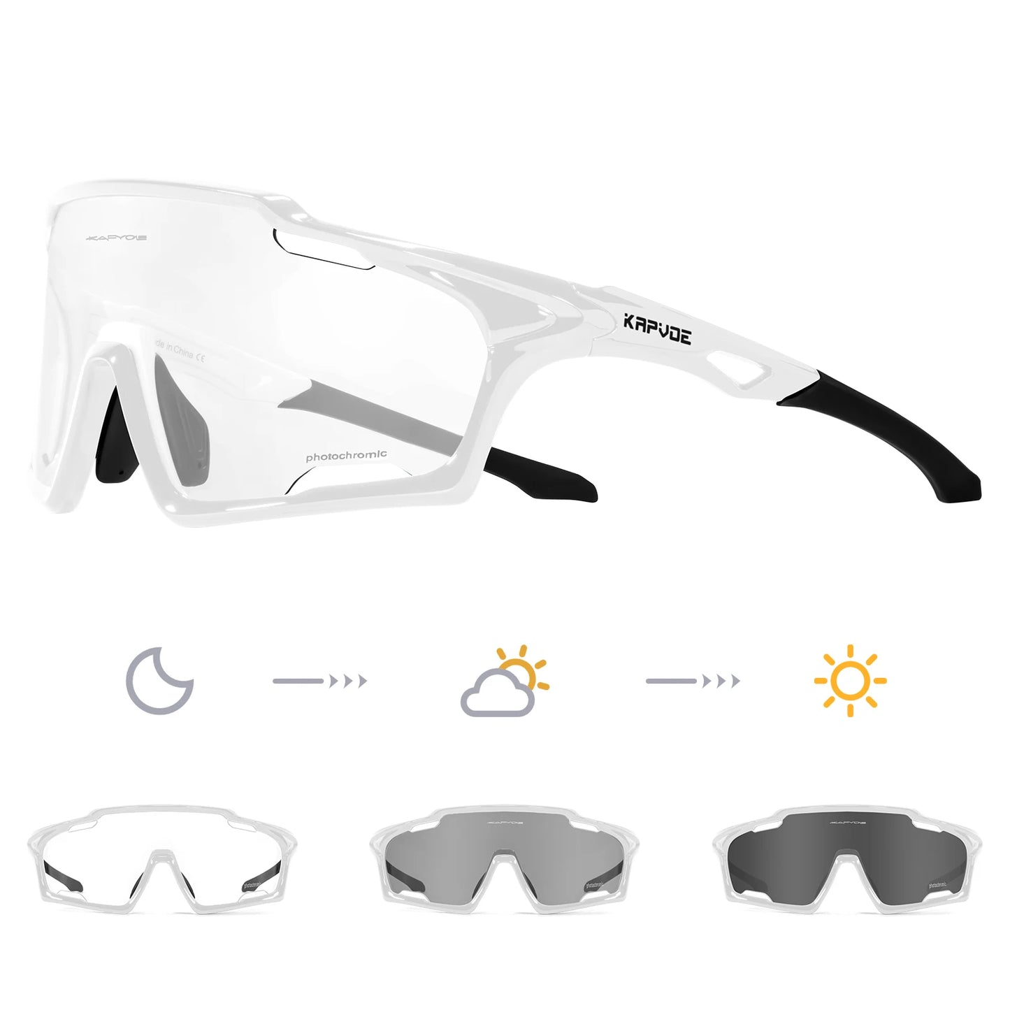Light-Adaptive Cycling Glasses