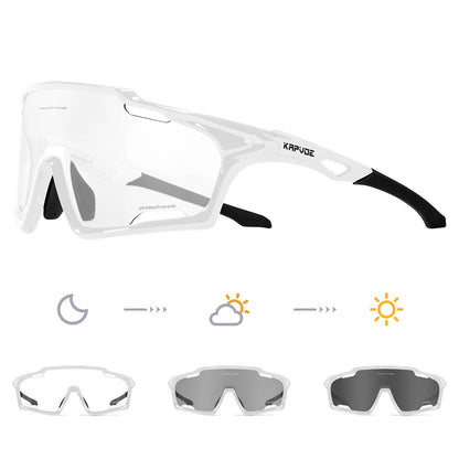 Light-Adaptive Cycling Glasses
