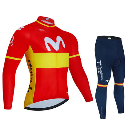 Spain Autumn Cycling Jersey Set 