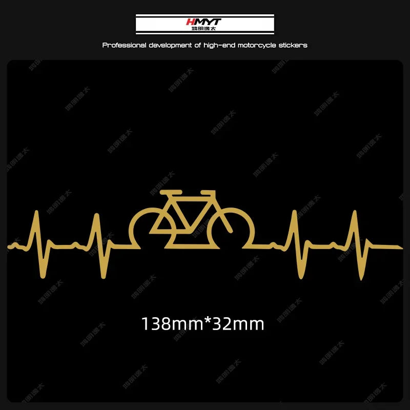 Adesivi per biciclette con battito cardiaco 