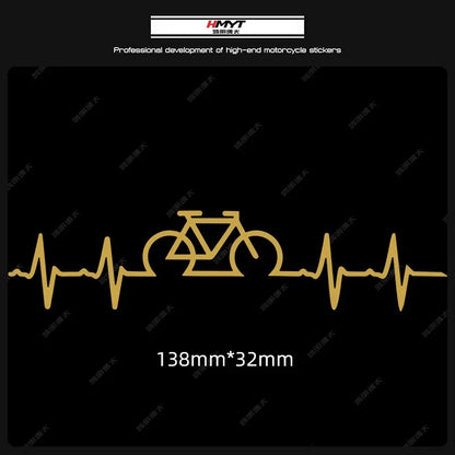 Adesivi per biciclette con battito cardiaco 