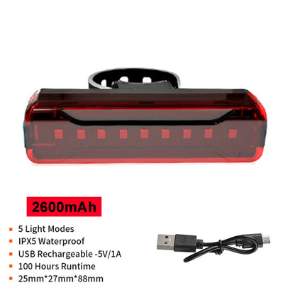 Fahrradrücklicht, ultrahell, wiederaufladbar über USB