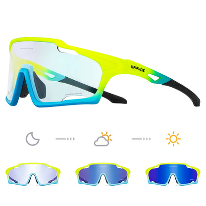 Light-Adaptive Cycling Glasses
