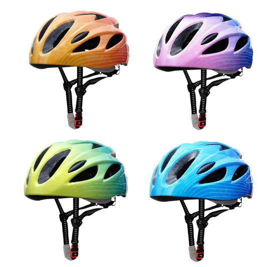 Kids Gradient Color Bike Helmet