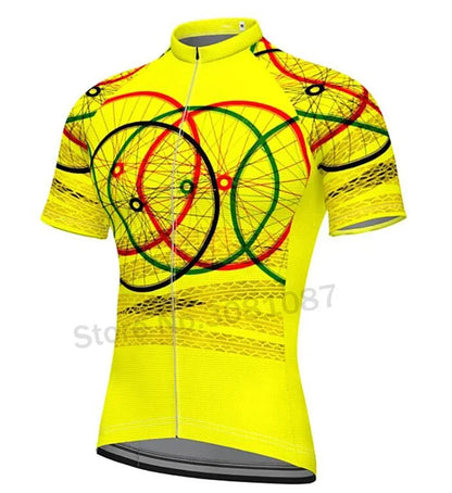 Men’s Short Sleeve Cycling Jersey – Quick Dry MTB & Road Bike Shirt