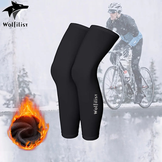 Thermal Fleece Lined Cycling Leg Warmers
