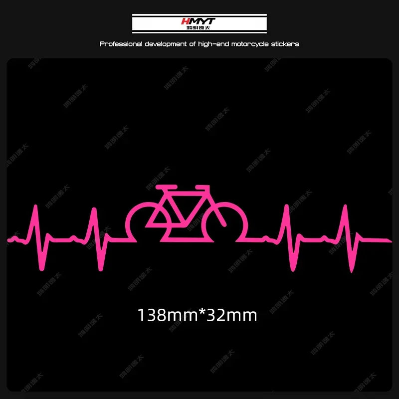 Adesivi per biciclette con battito cardiaco 