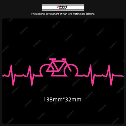 Adesivi per biciclette con battito cardiaco 