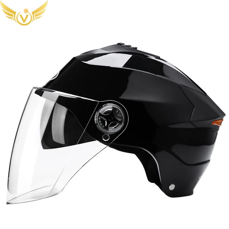 Dual Lens LED Motorcycle Helmet