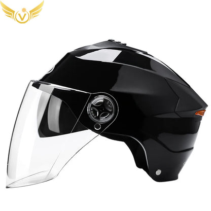 Dual Lens LED Motorcycle Helmet