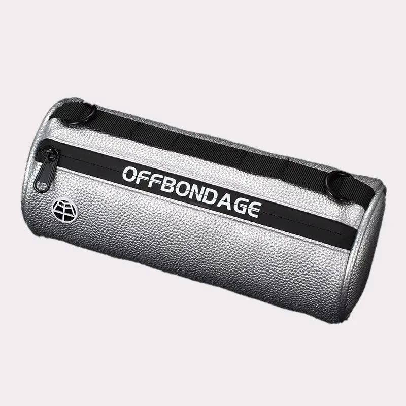 Leather Bike Handlebar Bag – Waterproof Cylindrical Cycling Bag